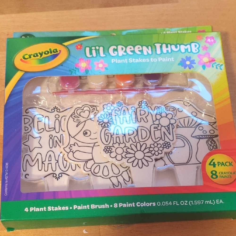 Crayola Lil' Green Thumb Paintable Plant Stakes Set